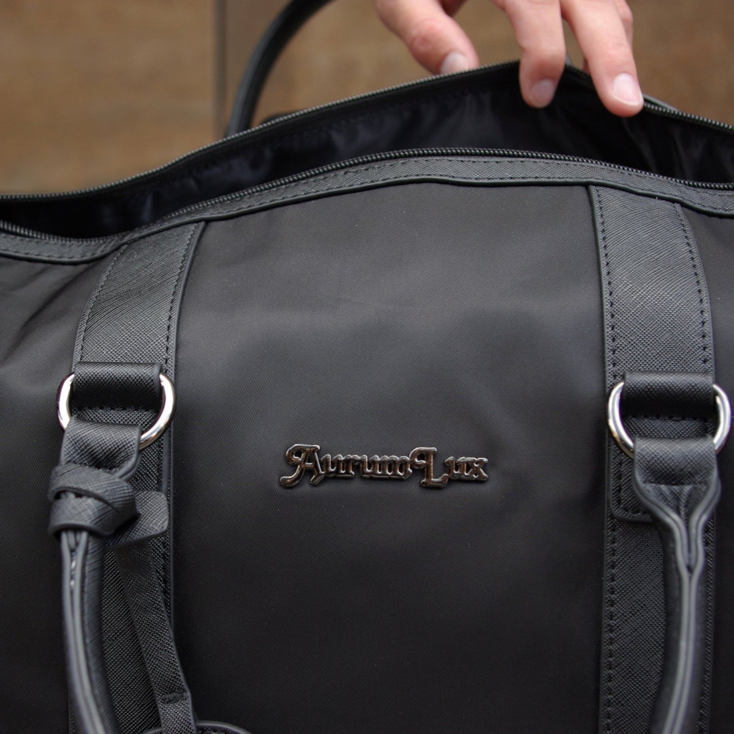 Virgil Up - Nylon & Leather Duffel Bag - AurumLux