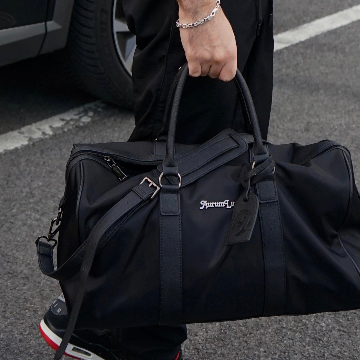 Virgil Up - Nylon & Leather Duffel Bag - AurumLux