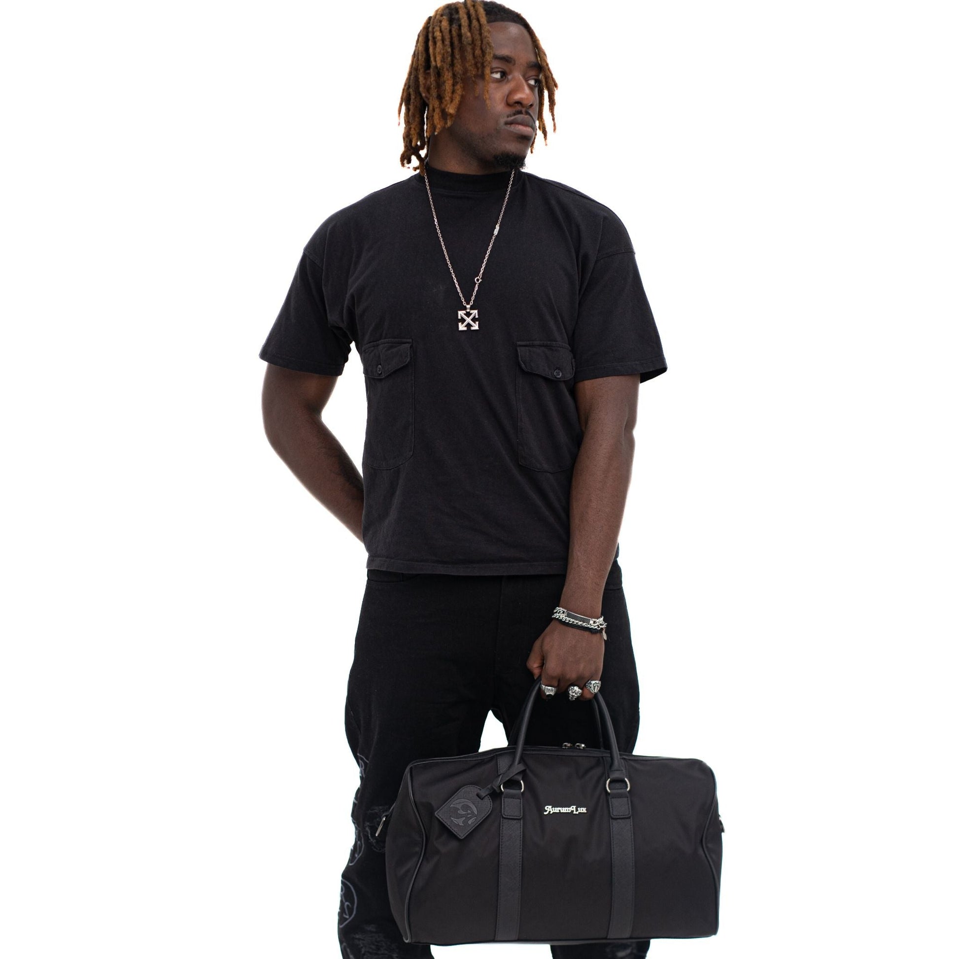 Virgil Up - Nylon & Leather Duffel Bag - AurumLux